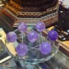 Scorpio and Sagittarius, purple crystal energy field, seven star array