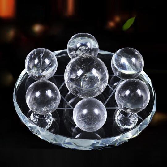 Cancer and Capricorn，White crystal 7 star array, energy amplifier