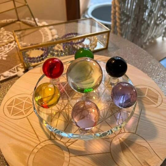 zixuan (3) Multi-color crystal array good luck