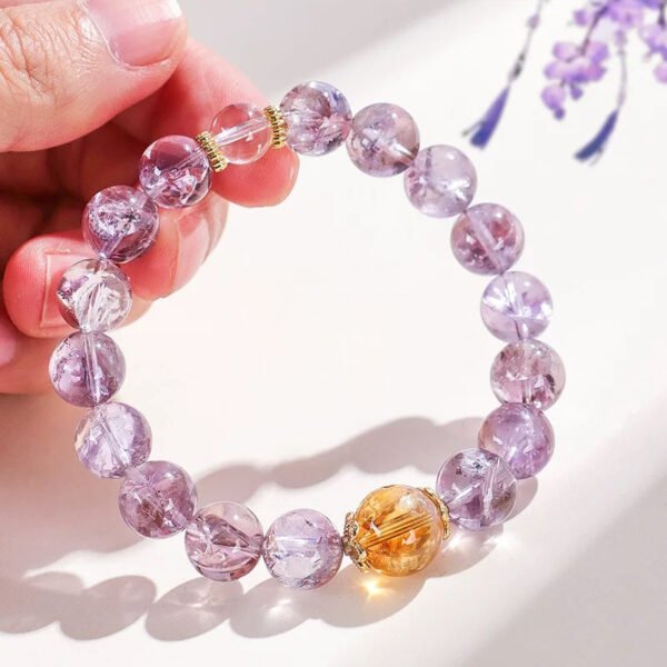 Amethyst Bracelet | Selected Rough Stones | Balance Body and Mind | Women's Jewelry