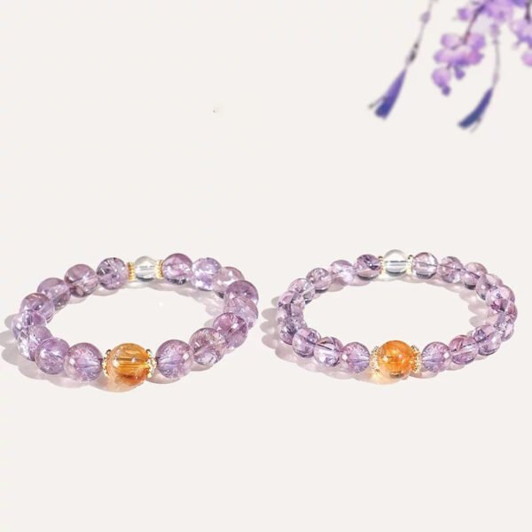 Amethyst Bracelet | Selected Rough Stones | Balance Body and Mind | Women's Jewelry