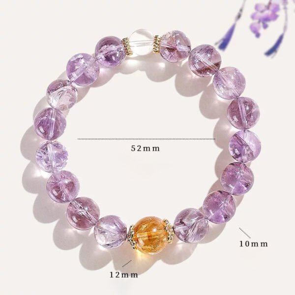 Amethyst Bracelet | Selected Rough Stones | Balance Body and Mind | Women's Jewelry