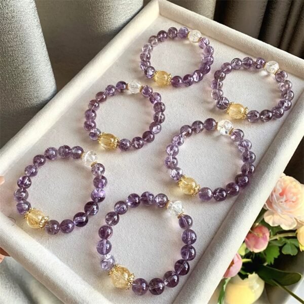 Amethyst Bracelet | Selected Rough Stones | Balance Body and Mind | Women's Jewelry