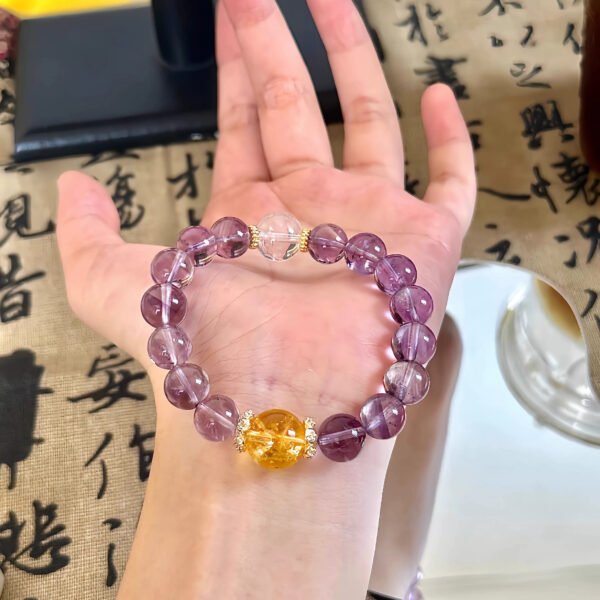 Amethyst Bracelet | Selected Rough Stones | Balance Body and Mind | Women's Jewelry