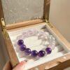 Natural two-color amethyst, transparent crystal, pink crystal | Gift for female businessmen