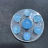 Aquarius and Pisces, sky blue crystal energy field, seven star array