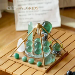 Libra, Seven-Star Crystal Array, Elegant Green