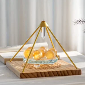 Golden crystal 7 star array, tiger eye crystal array, Gemini and Leo
