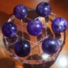 Scorpio and Sagittarius, purple crystal energy field, seven star array