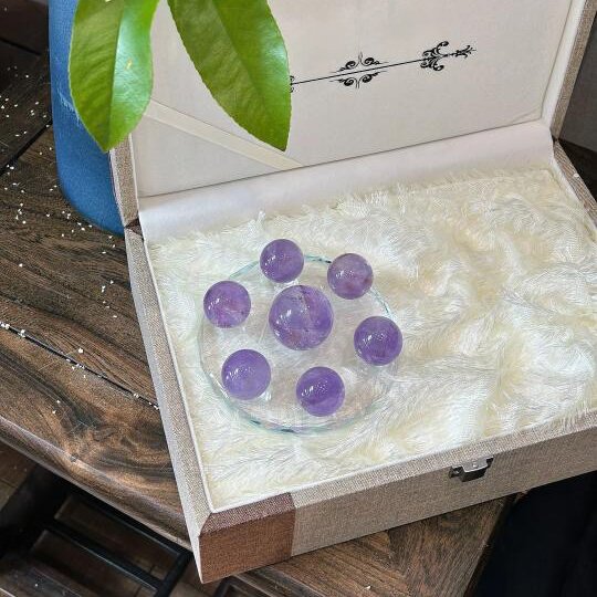 紫色 (5) Scorpio and Sagittarius, purple crystal energy field, seven star array