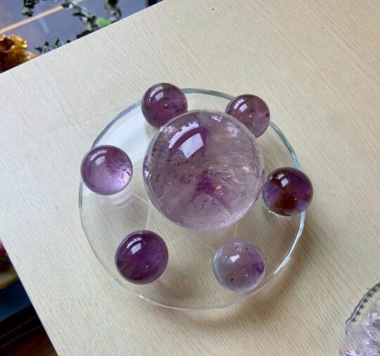 紫色 (6) Scorpio and Sagittarius, purple crystal energy field, seven star array