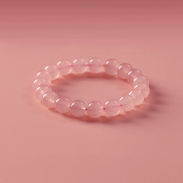 纯色 (3) Rose Quartz Bracelet – Love, Luck & Protection