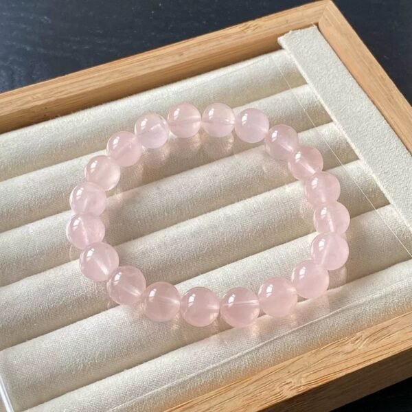 纯色 (5) Rose Quartz Bracelet – Love, Luck & Protection