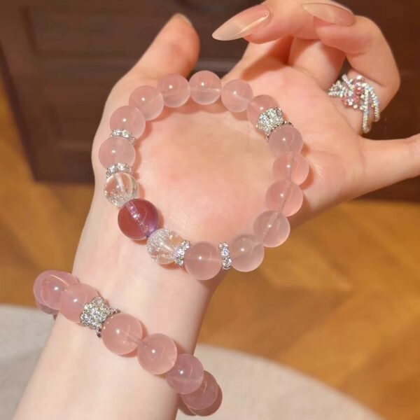 配饰 (1) Natural Rose Quartz Crystal – Love & Healing Stone