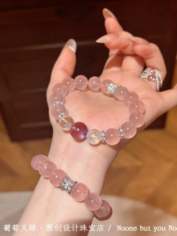 配饰 (4) Natural Rose Quartz Crystal – Love & Healing Stone